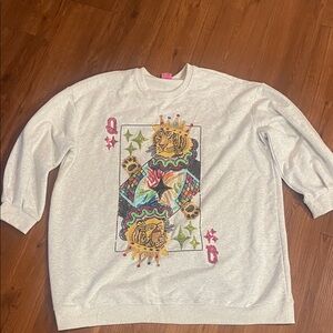 Queen of Sparkles Sweatshirt Dress